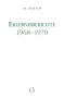 Cover des Buches Erlebnisberichte 1968 bis 1970 von Medium Beatrice Brunner