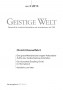 Cover der Zeitschrift Geistige Welt, Heft 3/2013 zum Thema Christi Himmelfahrt