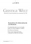 Cover der Zeitschrift Geistige Welt, Heft 5/2013 zum Thema Besinnliches für Alleinstehende und Eheleute