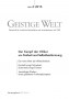 Cover der Zeitschrift Geistige Welt, Heft 4/2015 zum Thema Kampf der Völker um Freiheit und Selbstbestimmung
