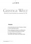 Cover der Zeitschrift Geistige Welt, Heft 5/2015 zum Thema Glaube