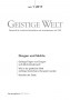 Cover der Zeitschrift Geistige Welt, Heft 1/2017 zum Thema Drogen und Süchte