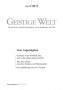 Cover der Zeitschrift Geistige Welt, Heft 3/2017 zum Thema Jesu Jugendjahre