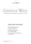Cover der Zeitschrift Geistige Welt, Heft 3/2018 zum Thema Seele, Geist und Körper