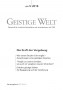 Cover der Zeitschrift Geistige Welt, Heft 5/2018 zum Thema Kraft der Vergebung
