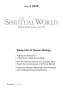 Cover of the Journal The Spiritual World, Issue 3/2020 on the Theme of Sleep Life of Human Beings